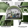 thumbnail image 5 of Slsy Waterproof Outdoor Bicycle Covers, Green (6 Bicycles), 5 of 6