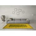 thumbnail image 3 of Ahgly Company Machine Washable Indoor Rectangle Oriental Yellow Industrial Area Rugs, 8' x 10', 3 of 4