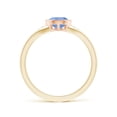 thumbnail image 2 of ANGARA Natural Pear-Shaped 1.1 ct Tanzanite Ring with Diamonds in 14K Yellow & Rose Gold for Women (Size-8x6mm) | December Birthstone, Anniversary, Jewelry Gift for Women | Natural Tanzanite Ring, 2 of 9