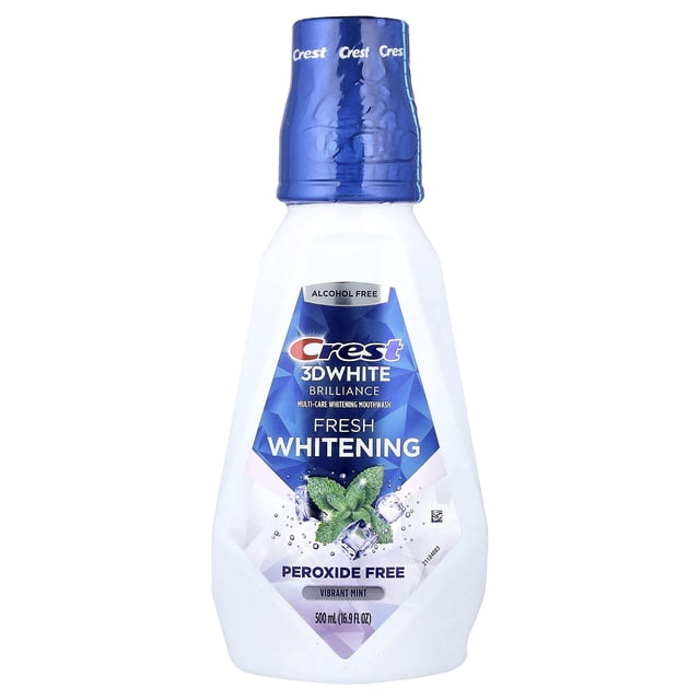 Enjuague Bucal Crest 3D White Brilliance Sin Alcohol 500 ml