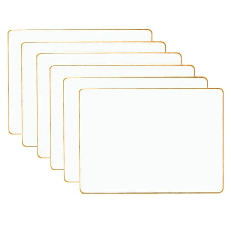 UPC: 0194629045174 | Dowling Magnets Double-sided Magnetic Dry-Erase Board  Blank  Pack of 6