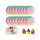 thumbnail image 2 of 10pcs/Set Waterproof & Oil-Proof Disposable Dessert & Fruit Plate With Rainbow Patterned Gold Foil Stamping, Party, Birthday & Valentine's Day Decorat, 2 of 5