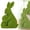 A, variant on 1Pcs Easter Bunny Decorations Resin Green Moss Rabbit Statue Figurine Garden Yard Home Party Ornament Favors Gifts, Light Green, 8*5*11cm/3.15*1.97*4.33inches (B)