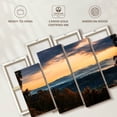 thumbnail image 6 of Elephant Stock Blue Ridge Mountain Sunrise Wall Art - Horizontal Multi Panel Canvas - Living Room Wall Decor - Nature Multi Panel - Yellow And Brown Decor - 43" x 27", 6 of 8