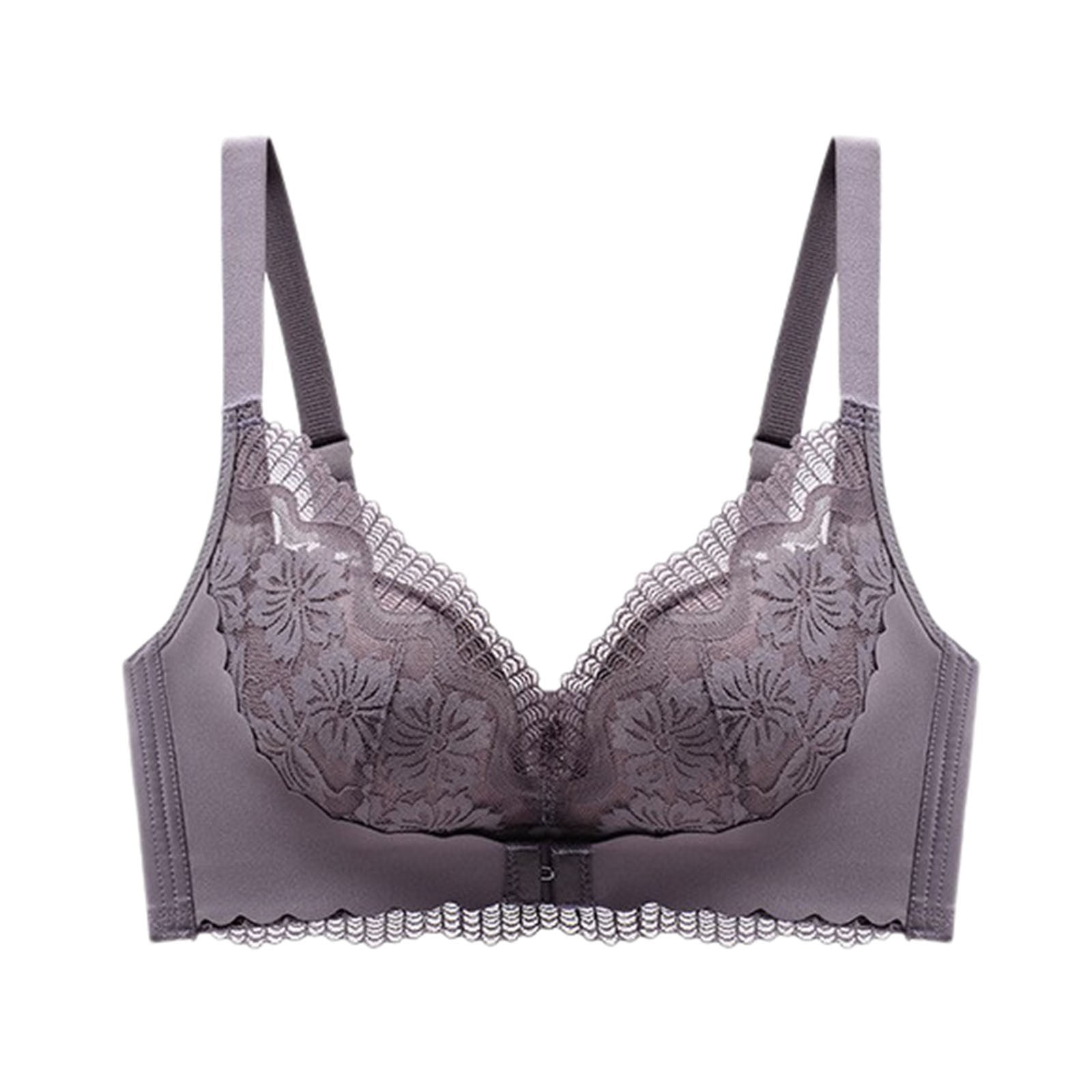  Push Up Padded Bras for Women Lace Plus Size Bra Add Two Cup  Underwire Brassiere (Color : Grey, Cup Size : 75C) : Clothing, Shoes &  Jewelry