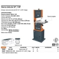 thumbnail image 2 of Repuesto Sierra Cinta 14'' 1 Hp 4 Dpp Truper 16287 R93X4-SCI-14E, 2 of 2