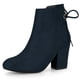 thumbnail image 1 of Botines de Talón de Bloque Allegra K Azul Marino 42, 1 of 7
