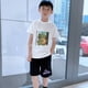 thumbnail image 4 of Godzilla-Conjunto de ropa deportiva para bebé, camiseta y pantalones cortos, chándal de dibujos animados de Anime, camisetas de verano, 2 piezas, 4 of 5