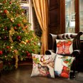 thumbnail image 2 of Funie Cushion Case Super Soft Wear Resistant Linen Xmas Themed Pillowcase Decor for Home, 2 of 8