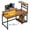 Rustic Brown, variant on Romorgniz 40"W Small Desk with Hutch and LED Lights, Gaming Desk with Monitor Stand, Drawer & Power Outlets for Home Office & Small Space, Black