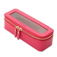 thumbnail image 1 of Bolsa para brochas de maquillaje Aveniee, transparente y delgado, color rosa intenso, 1 of 8