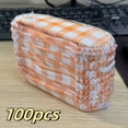 thumbnail image 1 of HLONK 100pcs Disposable Hot Dog Trays - Rectangular Paper Food Tray Holders with Blue & White Checkered Design  Perfect for Takeout  Durable & Easy to Clean  Hot Dog Holders for Serving, 1 of 6