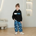 thumbnail image 2 of Utlike Boys Outfits Sets Camo Print Hooded Long Sleeve Sweatshirt With Pants Loose Fit Casual Kids Outfit For Fall And Winter Size 9 Years-10 Years Black, 2 of 4