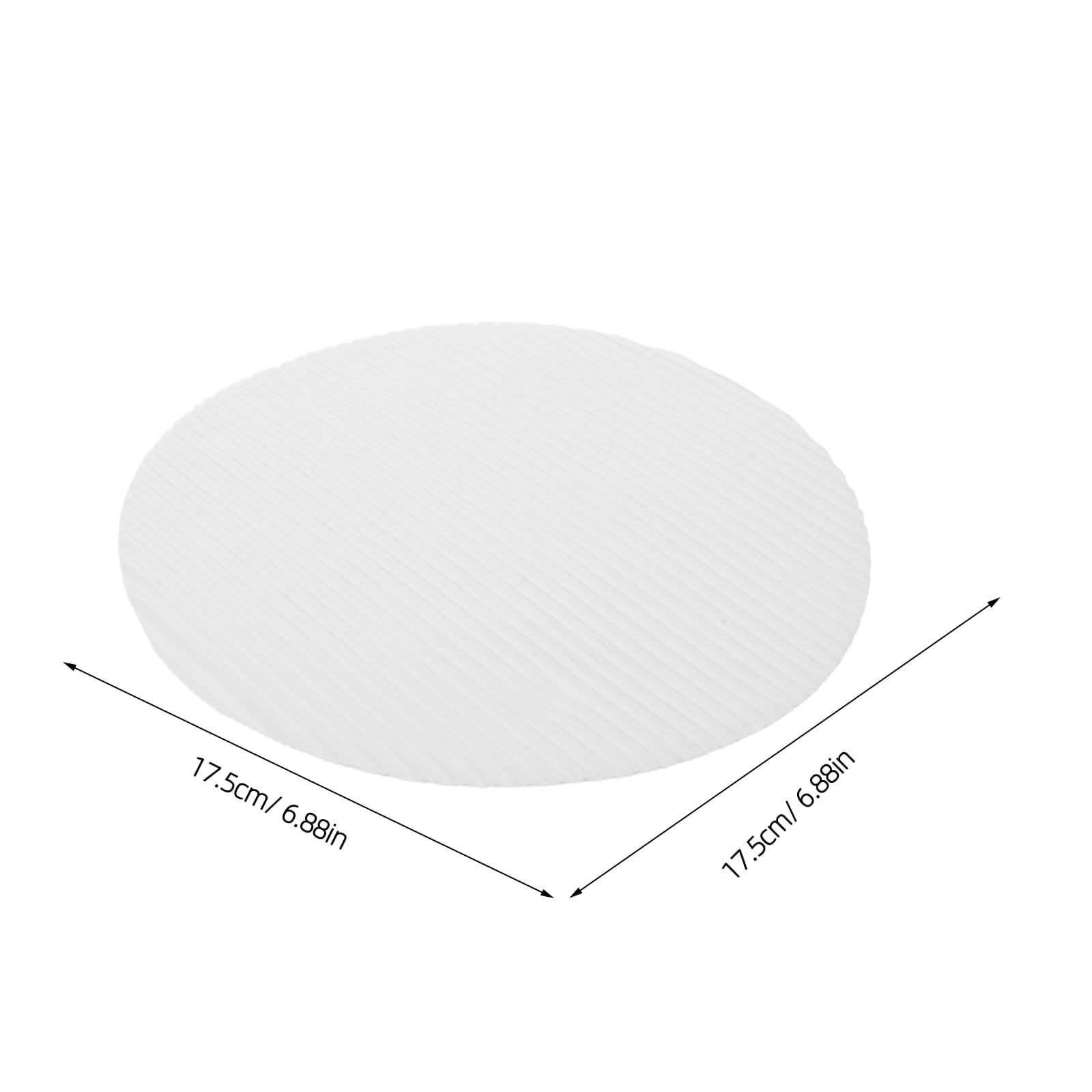 OUNONA 100Pcs Beige Corrugated Pizza Baking Paper Sheets Oil Proof and Heat Insulation Pizza Mat