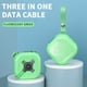 thumbnail image 1 of Cable de datos One Drag Three para carga rápida, apto para teléfonos móviles Android y T-ypec, cable retráctil de almacenamiento y carga., 1 of 2