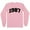 Pink, variant on 1987 College Style Long Sleeve Shirt Unisex Large White