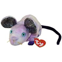 TY Beanie Baby - RAT the Chinese Zodiac (Regular Size 6" Plush) ONE BONUS RANDOM TY ERASER