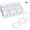30pcs, variant on 30/60/120Pcs PP Storage Box Mini Transparent Plastic Case Container Square Rectangle Packaging Box For Jewellry Beads Small Item