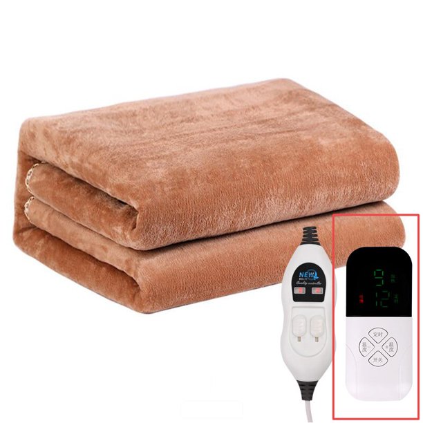 Manta eléctrica de franela electrotérmica con capacidad intelectual para 2 personas, manta de calefacción eléctrica para el hogar para tres personas, novedad