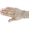 thumbnail image 1 of Hand Chain Creative Rhinestone Finger Bracelet Hand Ring Bracelet for Wedding, 1 of 7