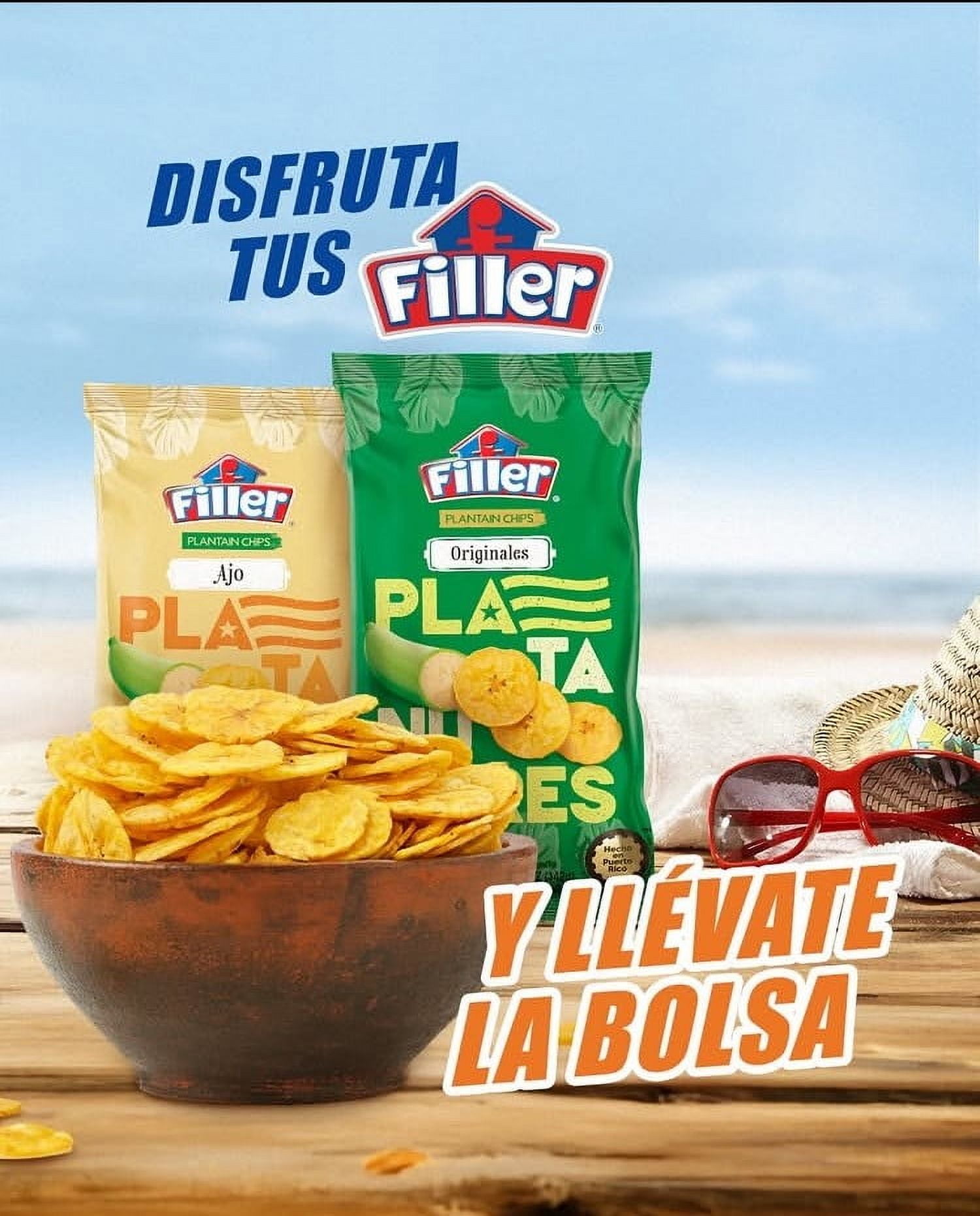 Filler Plantain Chips, Platanutres, Snack, 5 oz. Bag