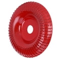 thumbnail image 3 of Disco abrasivo de acero Nikou para tallado de madera con arco de lijado rojo 105 mm, 3 of 9
