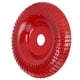 thumbnail image 2 of 105mm Red Sanding Arc Disc Grinding Shaping Wheel for Angle Grinder Woodworking Rotating Tool, 2 of 5