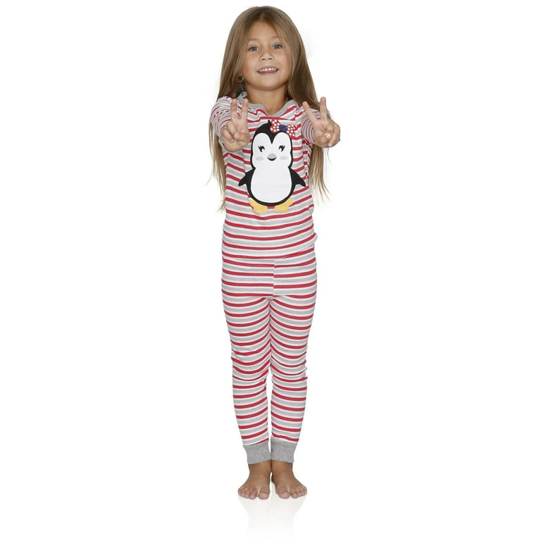 Prestigez Big Girls Two Piece Pajama Set Female 4 16 Penguin