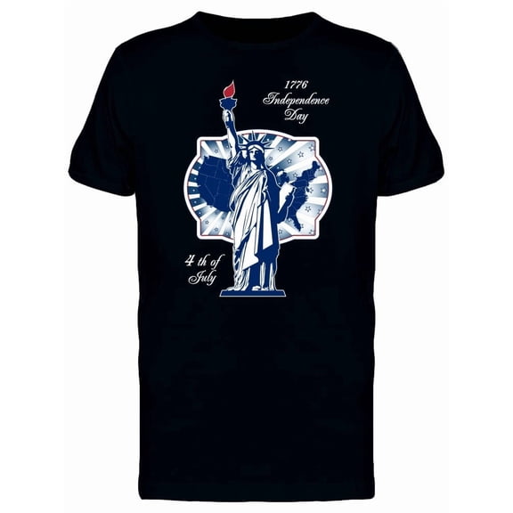 1776 Independence Day Statue Tee Men's -Image by Shutterstock