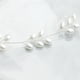 thumbnail image 4 of FELTECHELECTR Cinturón de novia con perlas, accesorio para vestido de novia, elegante y elegante cadena de cintura (plateada), 4 of 5
