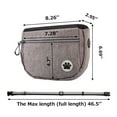 thumbnail image 5 of JVMU Dog Treat Training Pouch Portable Dog Walking Fanny Pack with Multiple Pockets And Poop Bag Dispenser, Gray, 5 of 6