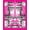 Hot Pink Black White, Pattern 14, variant on ODIKA Leopard Spotted Cheetah Zebra Stripe Print Pet Friendly & Kids Safe Play for Playroom, Bedroom, Reading Nook