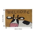 thumbnail image 3 of SLYNSHome Front Back Door Mat,Durable Non Slip Rubber Carpet with Cute Cow Pattern,Low-Profile Absorbent Resist Dirt Washable Floor Mat for Entryway,Porch,Patio 15.7x23.6 Inch, 3 of 6