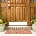 thumbnail image 4 of SAFAVIEH Courtyard Chester Floral Indoor/Outdoor Area Rug, 5'3" x 7'7", Rust/Sand, 4 of 10