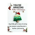 thumbnail image 7 of Wuztai Miniature Christmas Cards 10 Pieces Set, Pocket Sized Holiday Greetings with Organza Bag, Festive Card Collection Gift Tag Alternatives, 7 of 7