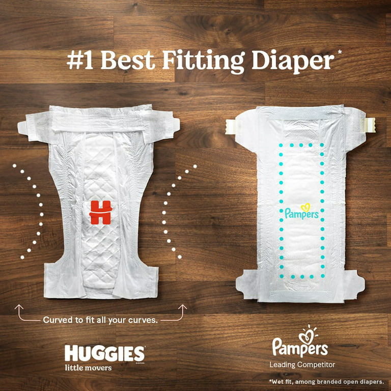 Huggies Pañales Medianos Baby Diapers Medium Size Disposable Baby Diapers  Triple Protection 12 lb to 21