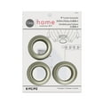 thumbnail image 2 of (4 pack) Dritz Curtain Grommets, 1" (25 mm) Inner Diameter, Heavy-Duty Plastic, Champagne Color, Snap-On Design, Tool-Free Installation, 8-Pack, 2 of 7