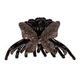 thumbnail image 1 of Delicate Butterfly Hair Claw Clip for Decor Acrylic Black Beautiful Fashionable Design 1pc, 1 of 9