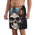 thumbnail image 2 of Pofeuu Bow Flower Skull Prin Men's Swim Trunks Quick Dry Bathing Suit Swimming Board Shorts Mesh Lining Beach Swimwear-X-Large, 2 of 6