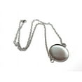 thumbnail image 6 of N215 - 3 pcs. 304 Stainless Steel Silver Tone Chain Necklaces - 20" (50.8cm) - 25mm Bezel - Tarnish Resistant!, 6 of 6