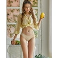 thumbnail image 2 of Ropa interior hipster sin costuras FINETOO, paquete de 6 unidades, para mujer, color beige, 2 of 7