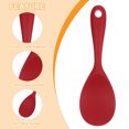thumbnail image 4 of Unique Bargains 2 Pack Pagaie de Riz, Silicone Cuillère à Riz Non Bâton Riz Spatule Cuillère à Riz Outils de Cuisine, Rouge, 4 of 6