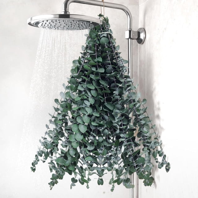 Eucalyptus seco 16 piezas 40-43 cm tallos naturales para ducha decoración baño hogar relajación