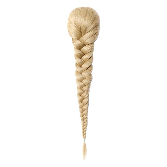 Qliuoazw Elastic Net Drawstring Net Bag Fishbone Braid Wig Multi-strand Braid Ponytail