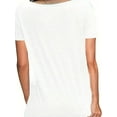 thumbnail image 2 of MORTTIC Women's Casual Short Sleeve T-Shirt Funny Letter Print Crew Neck Graphic Tee Top, S, 2 of 4
