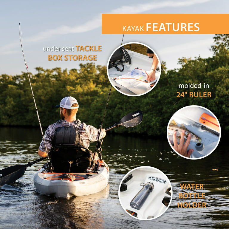 Lifetime Tamarack Pro 123 inch Sit-on-Top Kayak, Eclipse Fusion