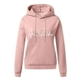thumbnail image 4 of IROINNID Deals Hoodie for Women Winter Fall Pullover Yes,I'm Cold Print Basic Long Sleeve Hoodie Loose Fit Casual Hooded Sweatshirt,Pink, 4 of 4