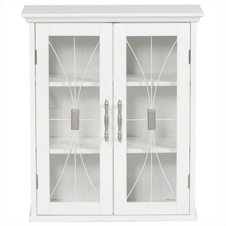 Symphony Wall Cabinet White - Elegant Home Fashions