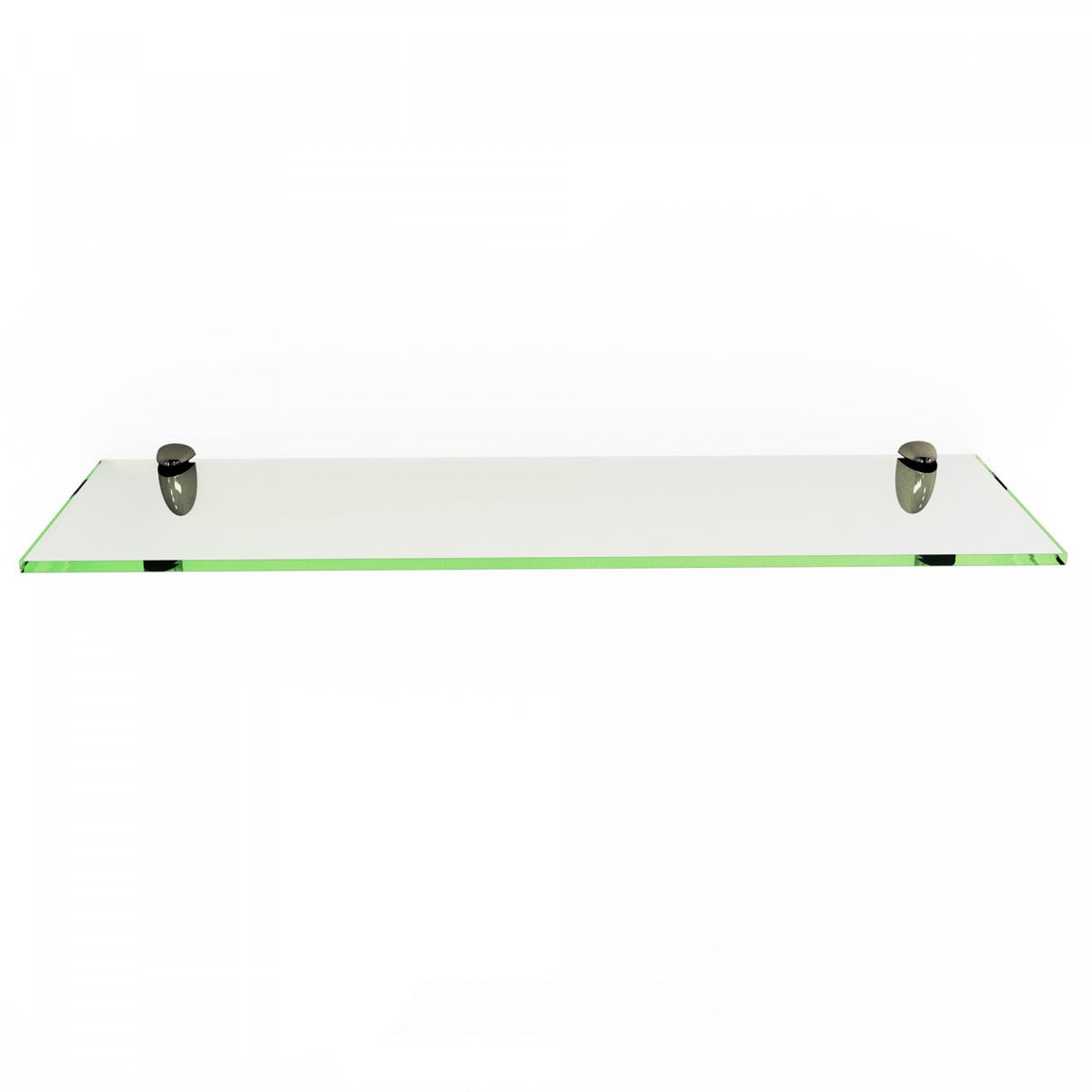Chrome 10 x 50 x 0.6 cm Core Products Glass Shelf kit-Clear 