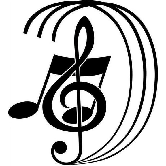 Custom Wall Decal Music Notes Living Room Home Decor Sticker Custom Vinyl Wall Mural Art 20 X 20"